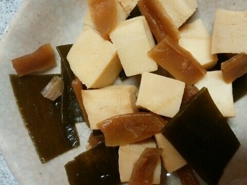 高野豆腐とかんぴょうの煮物